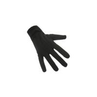 Carnaval verkleed korte handschoenen - zwart - volwassenen - katoen Carnaval verkleed korte handschoenen - zwart - volwassenen - katoen