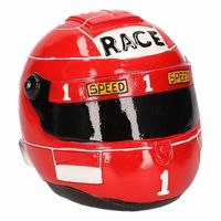 Rode race helm spaarpot - Spaarpotten - thumbnail