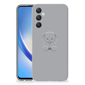 Samsung Galaxy A05S Telefoonhoesje met Naam Grijs Baby Olifant