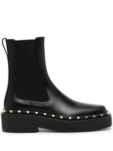 Valentino Garavani bottes M-Way Beatle à ornements Rockstud - Noir
