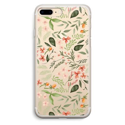 Sweet little flowers: iPhone 7 Plus Transparant Hoesje
