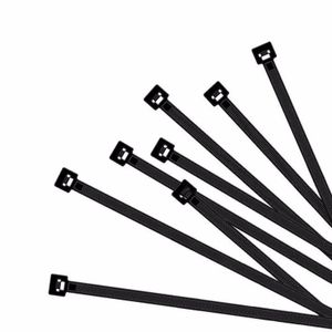 200x Kabelbinders tie-wraps zwart 430 x 4.8 mm