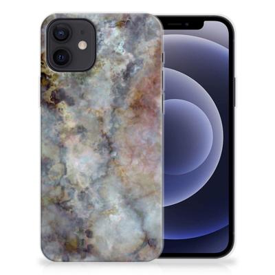iPhone 12 | 12 Pro (6.1") | TPU | Siliconen hoesje | Marmer Grijs