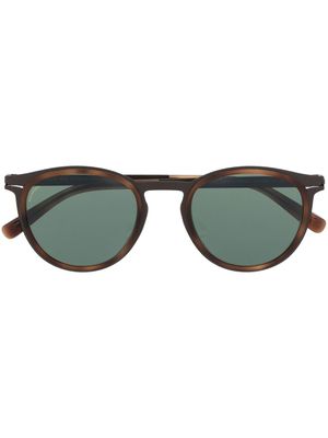 Mykita lunettes de soleil Siwa 711 à monture ronde - Marron
