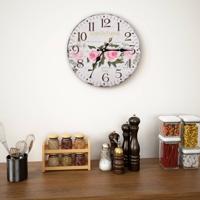 VidaXL Wandklok vintage stijl 30 cm bloemen VidaXL Wandklok vintage stijl 30 cm bloemen