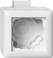 Gira standaard 55 opbouwrand 1-voudig zuiverwit glanzend 106103 met adapter CS25 en P25