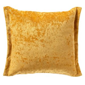 Dutch Decor - LEWIS - Sierkussen 45x45 cm - fluweel - met sierrand - Golden Glow - geel