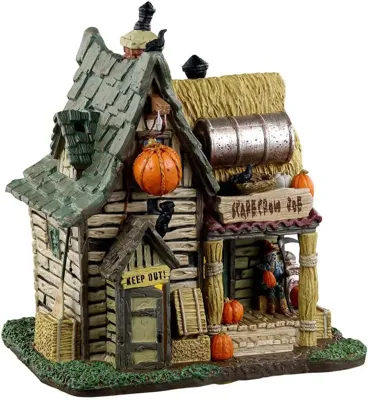 Lemax the last straw: house of the scarecrow verlicht huisje Spooky Town 2023
