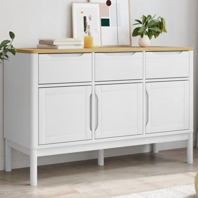 Dressoir FLORO 114x43x74 cm massief grenenhout wit