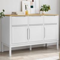 Dressoir FLORO 114x43x74 cm massief grenenhout wit