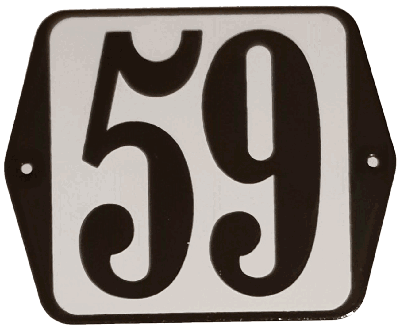 Huisnummer standaard nummer 59 - Warentuin mix