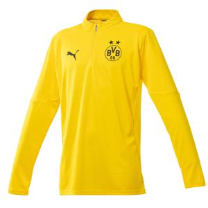 PUMA Borussia Dortmund Trainingstrui 1/4 Zip 2024-2025 Kids Geel Zwart