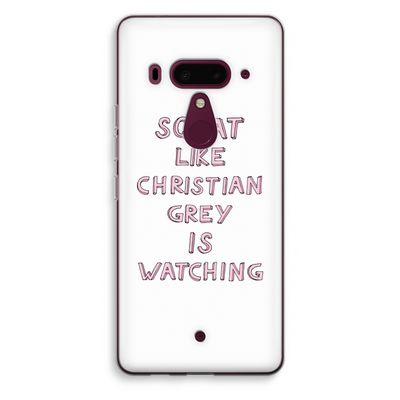 Christian Grey: HTC U12+ Transparant Hoesje