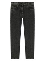 Dolce & Gabbana Kids jean à plaque logo - Noir