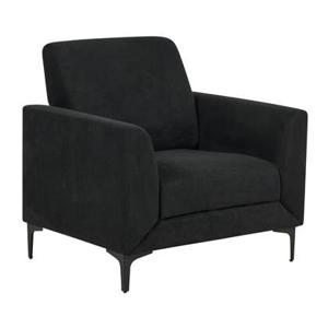 Beliani - FENES - Fauteuil - Zwart - Stof