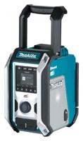 Makita Bouwradio DAB, DAB+ AUX, Bluetooth, USB Spatwaterbestendig, Stofvast Turquoise, Zwart, Zilver - thumbnail