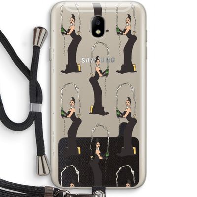 Pop Some Kim: Samsung Galaxy J7 (2017) Transparant Hoesje met koord