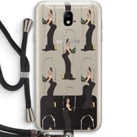 Pop Some Kim: Samsung Galaxy J7 (2017) Transparant Hoesje met koord