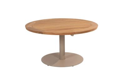 Taste Saba low dining tafel teak latte dia. 130 cm - 4so