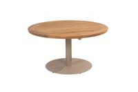 Taste Saba low dining tafel teak latte dia. 130 cm - 4so