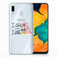 Samsung Galaxy A30 Telefoonhoesje met Naam i Can