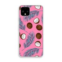 Kokosnoot roze: Pixel 4 Transparant Hoesje