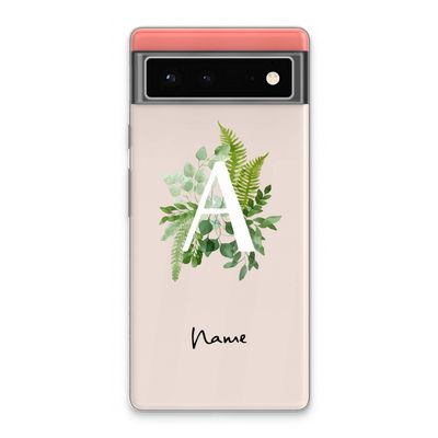 Green Brush: Google Pixel 6 Transparant Hoesje