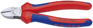 Knipex Zijsnijtang | lengte 160 mm | hoofd gepolijst | meercomponenten mantels max. 2 mm | 1 stuk - 70 02 160 - 70 02 160