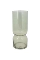 Zusss glazen vaas met bubbeltjes S olijfgroen - thumbnail
