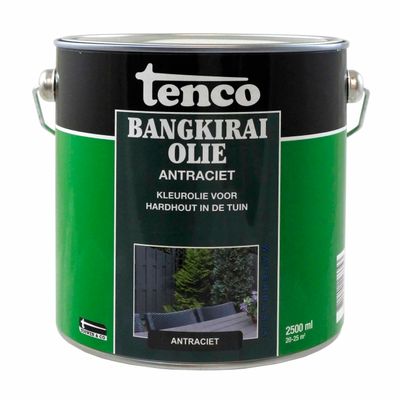 Bangkirai olie antraciet 2,5l verf/beits - Tenco