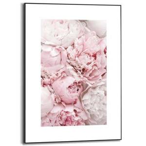 Reinders - Pink Peonies - Schilderij 70x50cm Zwart