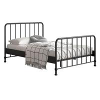 25% korting - Leen Bakker - Vipack Bed Bronxx - 140x200 Cm - Metaal - Zwart