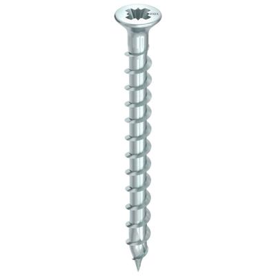 HECO TOPIX-plus schroeven - platkop verzinkt - 3x20 mm (5 mm kop) - PZ1 - voldraad - 200 st