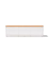 HEMA Organizer Transparant Met Deksel 9x12.5x6.8 (blauw)