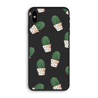Cactusprint roze: iPhone X Biologisch afbreekbaar hoesje