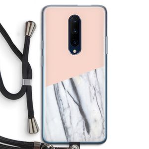 A touch of peach: OnePlus 7 Pro Transparant Hoesje met koord