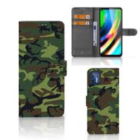 Motorola Moto G9 Plus | Telefoon Hoesje | Army Dark