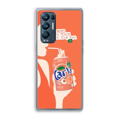 Peach please!: Oppo Find X3 Neo Transparant Hoesje