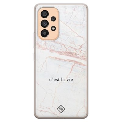 Samsung Galaxy A53 siliconen hoesje - C'est la vie