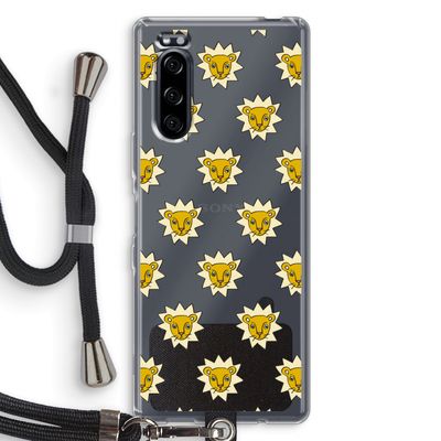 Leeuwenkoppen: Sony Xperia 5 Transparant Hoesje met koord