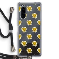 Leeuwenkoppen: Sony Xperia 5 Transparant Hoesje met koord