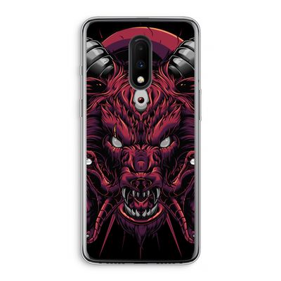 Hell Hound and Serpents: OnePlus 7 Transparant Hoesje