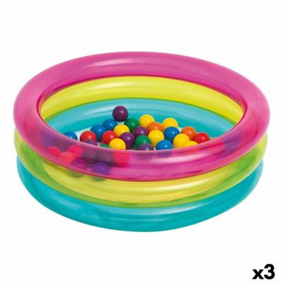 Ballenbad Intex 86 x 25 x 86 cm (3 Stuks)