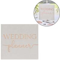 Ginger Ray weddingplanner 21 cm | 10 stuks