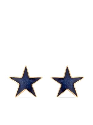 Susan Caplan Vintage boucles d'oreilles étoiles à clip (années 1990) - Bleu