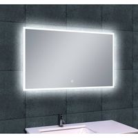 Quatro Dimbare Led Spiegel 100X60 cm Aqua Splash