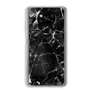 Zwart Marmer 2: Xiaomi Poco X3 NFC Transparant Hoesje