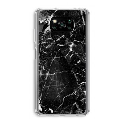 Zwart Marmer 2: Xiaomi Poco X3 NFC Transparant Hoesje