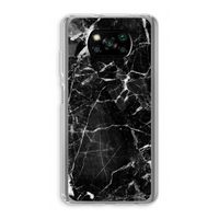 Zwart Marmer 2: Xiaomi Poco X3 NFC Transparant Hoesje Zwart Marmer 2: Xiaomi Poco X3 NFC Transparant Hoesje