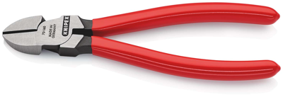 Knipex Zijsnijtang | 160 mm Lengte | Kunststof Bekleed | Zwart Geatramenteerd - 70 01 160 EAN